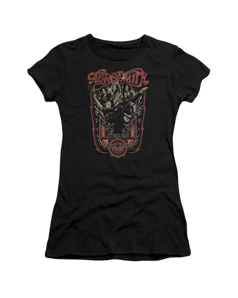 Aerosmith Juniors Shirt | LET ROCK RULE Juniors T Shirt $9.00 Shirts