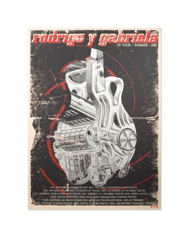 Rodrigo y Gabriela 2010 Summer Tour Poster $6.20 Decor