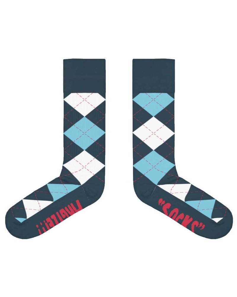 JD McPherson Argyle Socks Blue $7.00 Footware