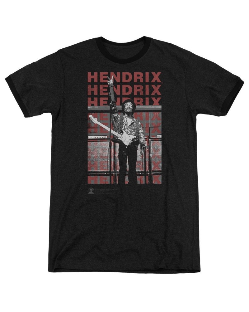 Jimi Hendrix Give It All Black Ringer T-Shirt $13.20 Shirts