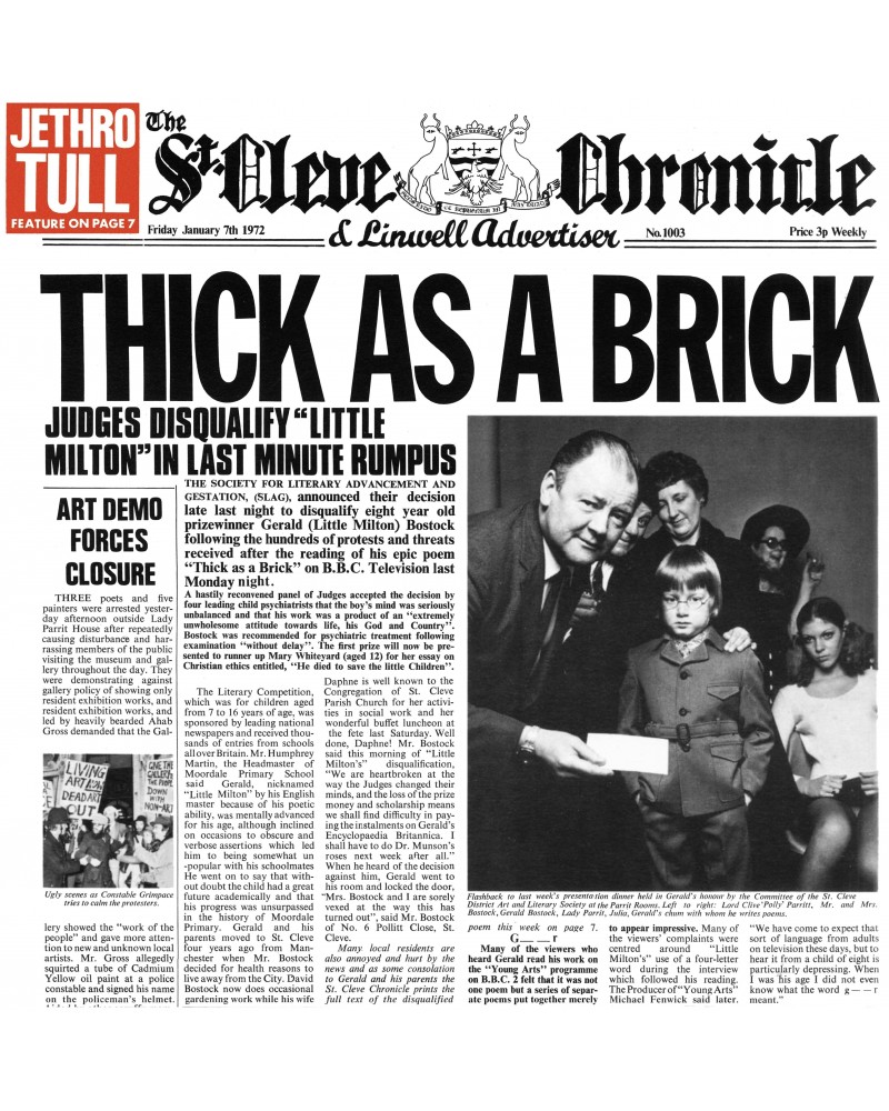 Jethro Tull Thick As A Brick CD $8.10 CD