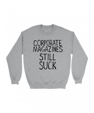 Nirvana Sweatshirt | Corporate Magazine Design Worn By Kurt Cobain Sweatshirt $13.98 Sweatshirts