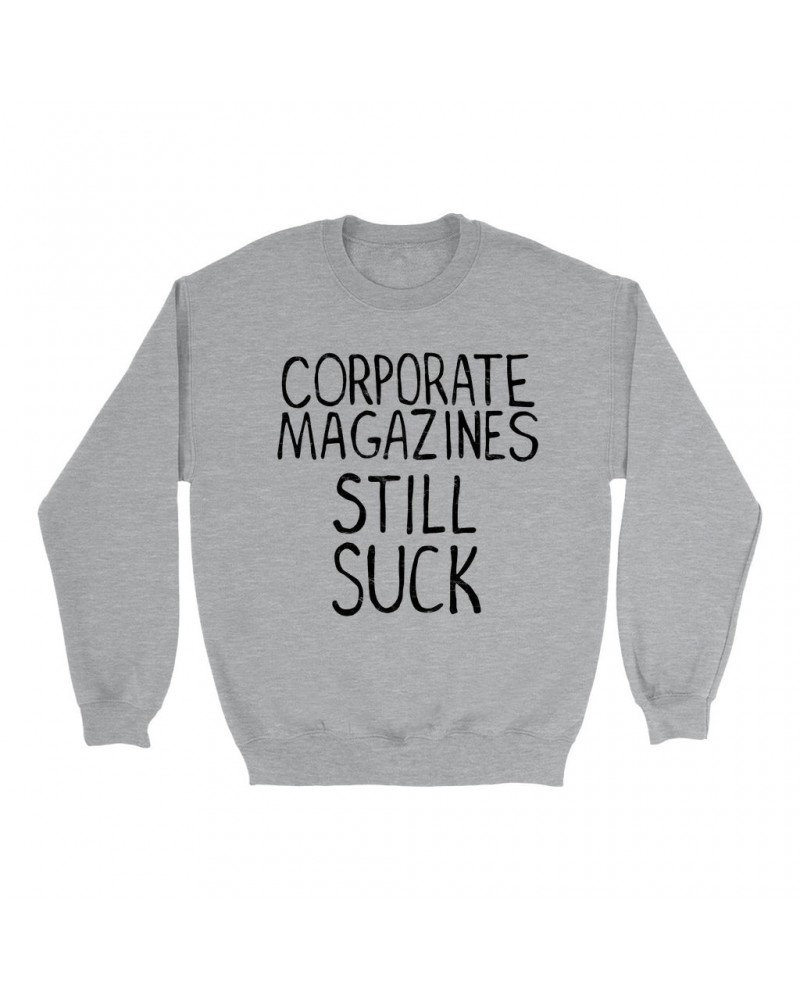 Nirvana Sweatshirt | Corporate Magazine Design Worn By Kurt Cobain Sweatshirt $13.98 Sweatshirts