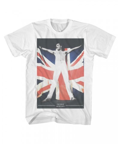 Queen T-Shirt | Freddie Mercury Union Jack Flag Shirt $11.98 Shirts