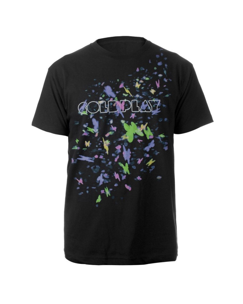 Coldplay Mylo Xyloto Butterfly Confetti Men's Tee $11.44 Shirts