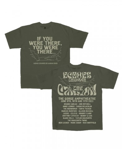 Brandi Carlile Echoes Through The Canyon Commemorative T-Shirt - Green $18.00 Shirts