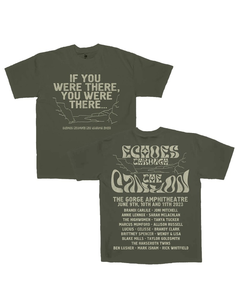 Brandi Carlile Echoes Through The Canyon Commemorative T-Shirt - Green $18.00 Shirts