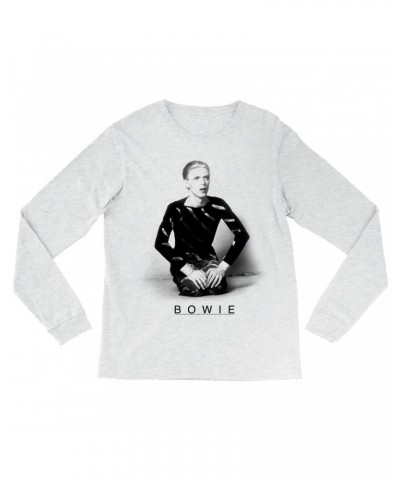 David Bowie Long Sleeve Shirt | 1974 Black And White Photo Shirt $10.48 Shirts