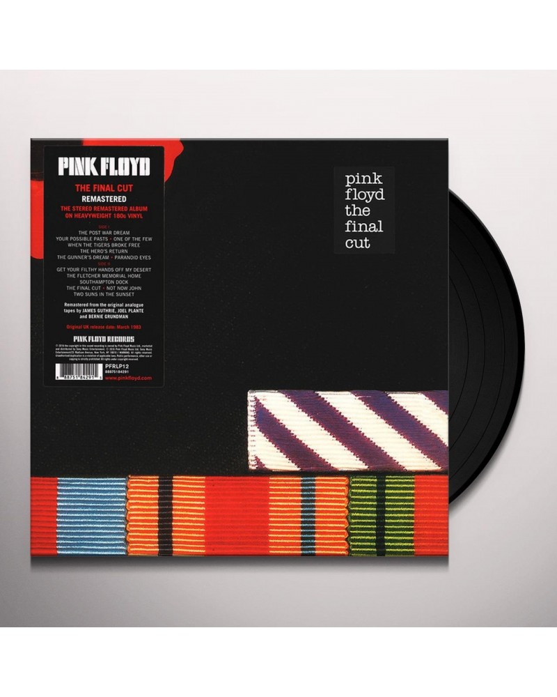 Pink Floyd Final Cut Vinyl Record $10.39 Vinyl