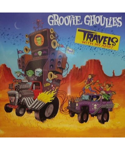 Groovie Ghoulies Travels With My Amp (Blue & Green Galaxy) Vinyl Record $7.80 Vinyl