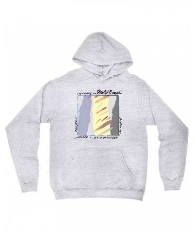 David Bowie Hoodie | Neutral Tone Scary Monsters Album Design Hoodie $17.18 Sweatshirts