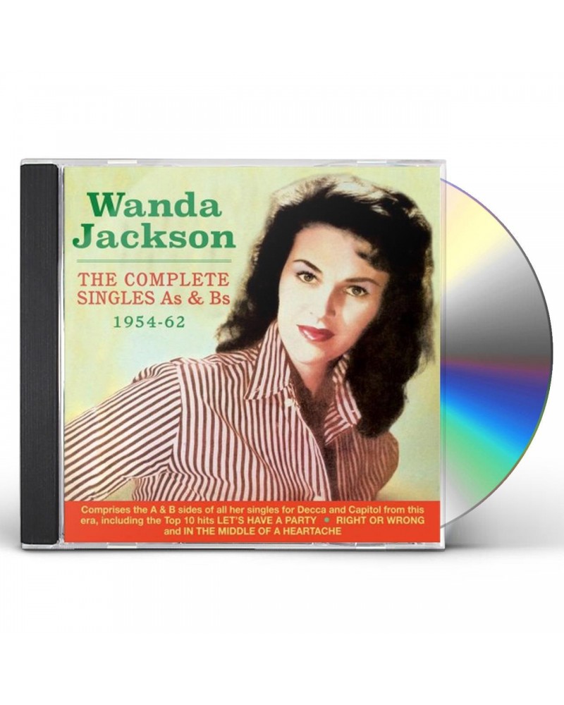 Wanda Jackson COMPLETE SINGLES AS & BS 1954-62 CD $7.65 CD