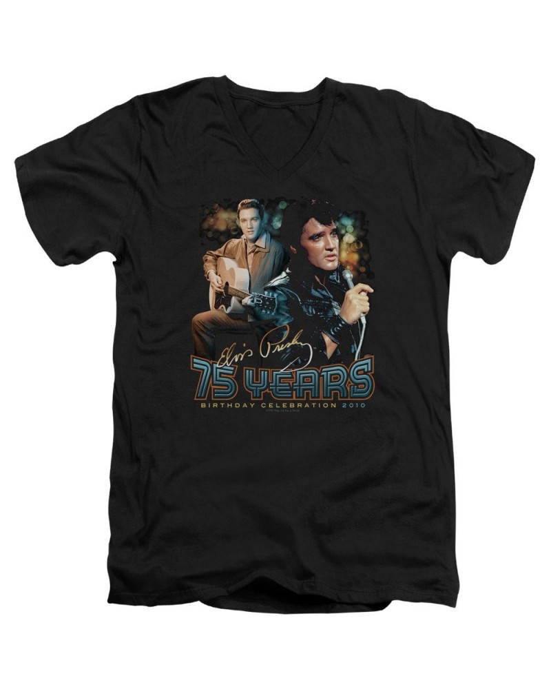 Elvis Presley T Shirt (Slim Fit) | 75 YEARS Slim-fit Tee $7.03 Shirts