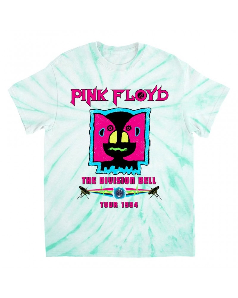 Pink Floyd T-Shirt | Division Bell 1994 Tour Design Tie Dye Shirt $12.40 Shirts