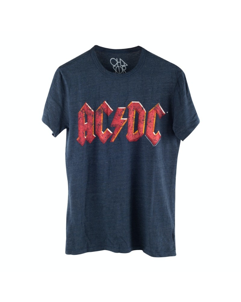 AC/DC Red Logo Blue Shirt $13.30 Shirts