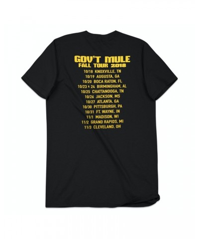 Gov't Mule 2018 Fall Tour Black T-Shirt $10.25 Shirts