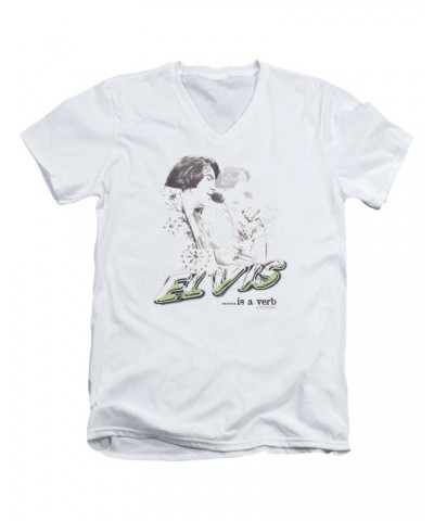 Elvis Presley T Shirt (Slim Fit) | ELVIS IS A VERB Slim-fit Tee $5.89 Shirts