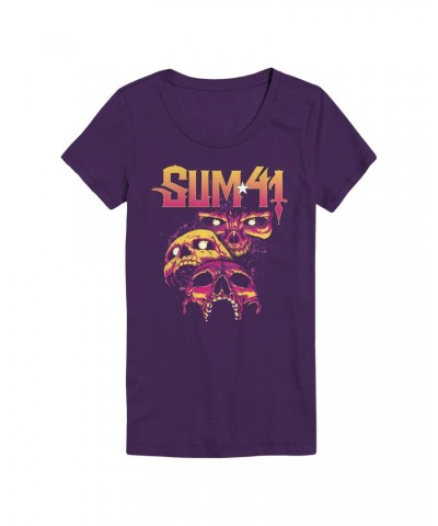 Sum 41 Skull Collage Ladies Tee $13.65 Shirts