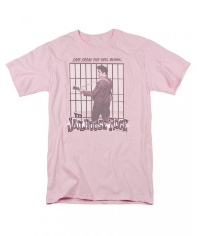 Elvis Presley Shirt | CELL BLOCK ROCK T Shirt $8.64 Shirts