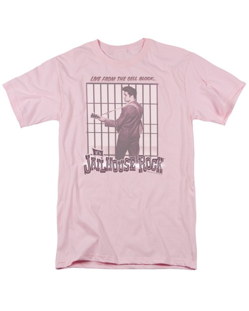 Elvis Presley Shirt | CELL BLOCK ROCK T Shirt $8.64 Shirts