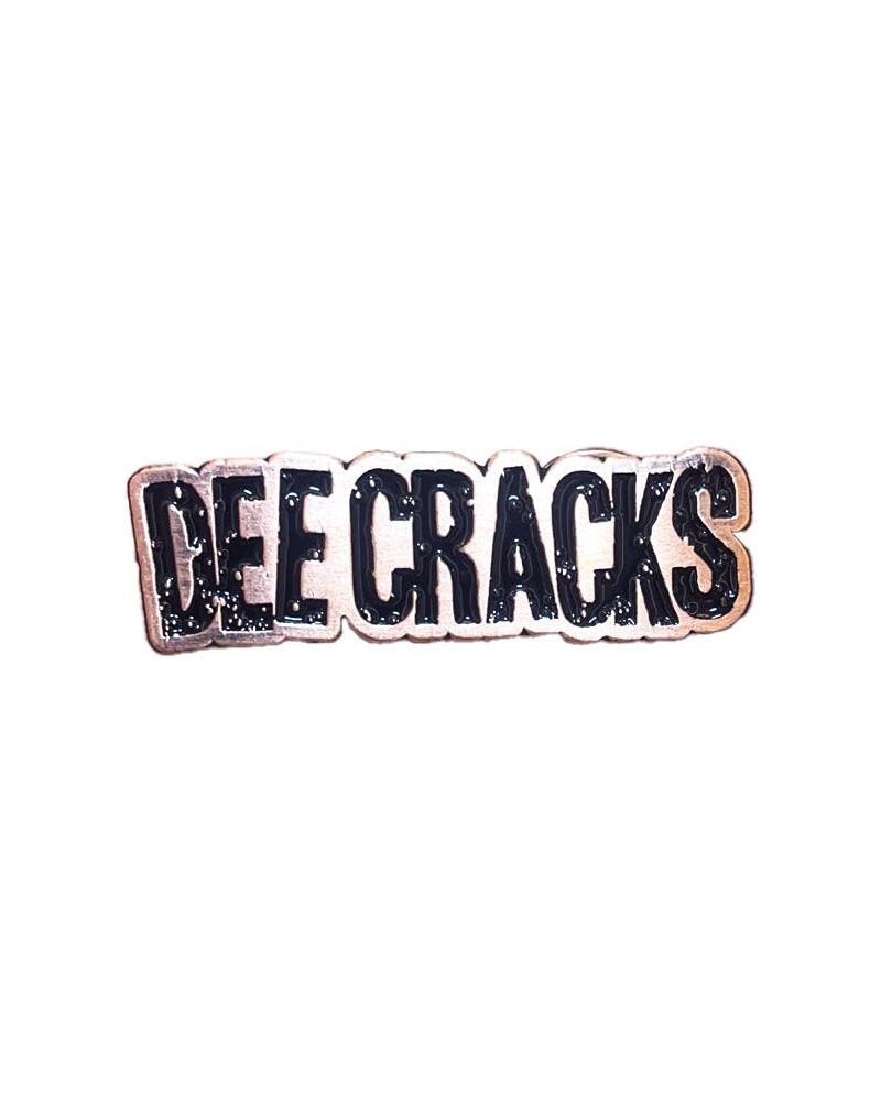 DeeCRACKS Text - Black & Bronze - 1.5” Enamel Pin $3.65 Accessories