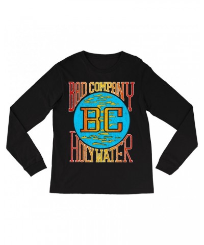 Bad Company Long Sleeve Shirt | Retro Colorful Holy Water Distressed Shirt $10.48 Shirts