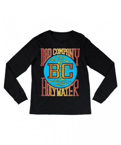 Bad Company Long Sleeve Shirt | Retro Colorful Holy Water Distressed Shirt $10.48 Shirts