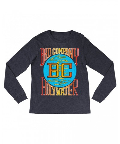 Bad Company Long Sleeve Shirt | Retro Colorful Holy Water Distressed Shirt $10.48 Shirts