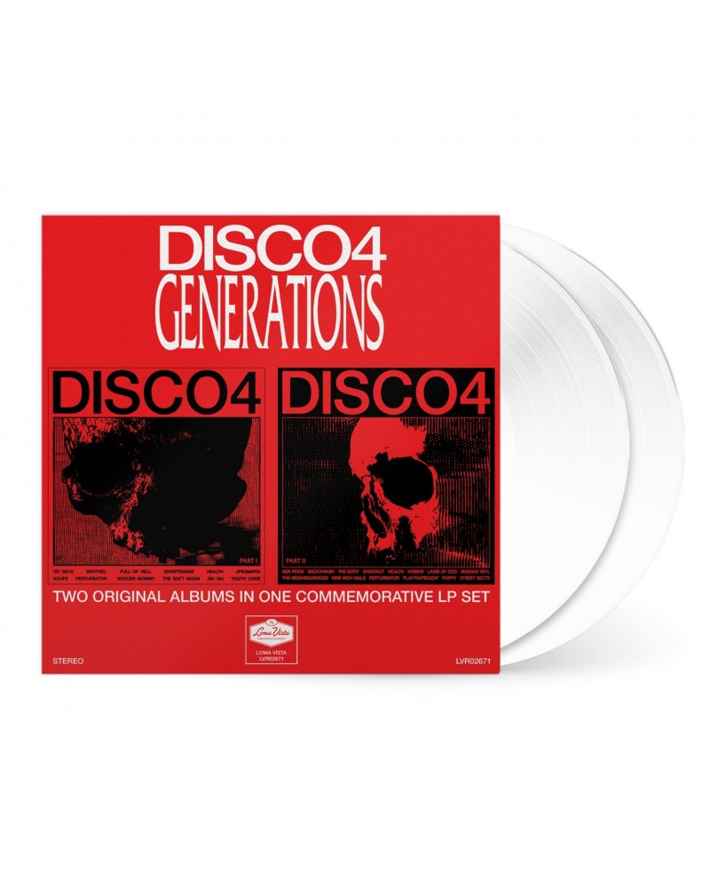 HEALTH DISCO4 :: PART II Generations Edition 2XLP Limited Edition White Vinyl $12.95 Vinyl