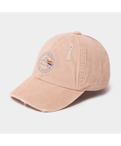 Pink Floyd Embroidered Distressed Denim Cap Dusty Pink $8.80 Hats