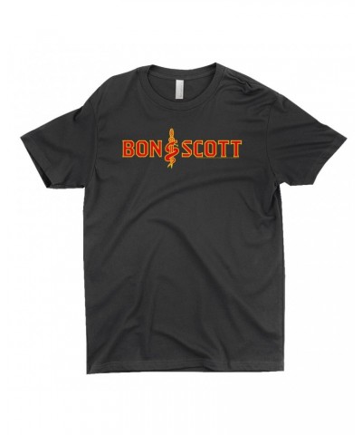 Bon Scott T-Shirt | Bon Dagger And Snake Shirt $9.73 Shirts