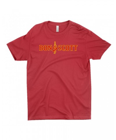 Bon Scott T-Shirt | Bon Dagger And Snake Shirt $9.73 Shirts