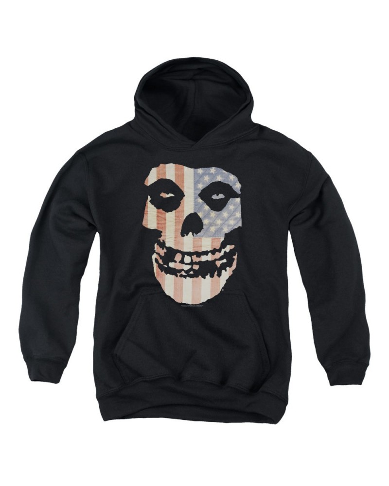 Misfits Youth Hoodie | FIEND FLAG Pull-Over Sweatshirt $15.04 Sweatshirts