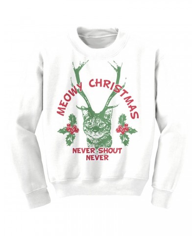 Never Shout Never Meowy Christmas Sweatshirt $10.08 Sweatshirts