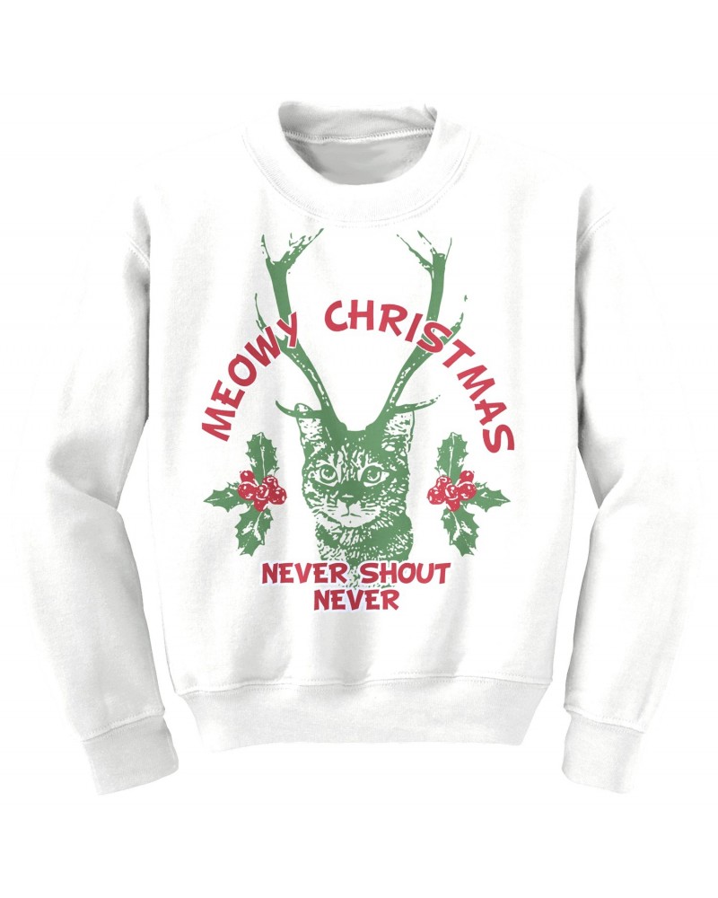 Never Shout Never Meowy Christmas Sweatshirt $10.08 Sweatshirts