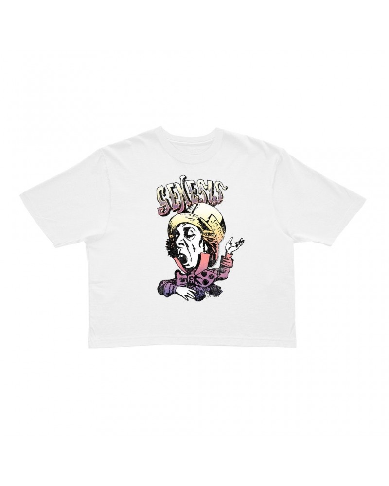 Genesis Ladies' Crop Tee | Colorful Ombre Mad Hatter Crop T-shirt $12.94 Shirts