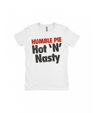 Humble Pie Ladies' Boyfriend T-Shirt | Hot N' Nasty Distressed Logo Shirt $7.98 Shirts