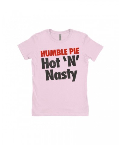 Humble Pie Ladies' Boyfriend T-Shirt | Hot N' Nasty Distressed Logo Shirt $7.98 Shirts