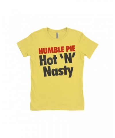 Humble Pie Ladies' Boyfriend T-Shirt | Hot N' Nasty Distressed Logo Shirt $7.98 Shirts