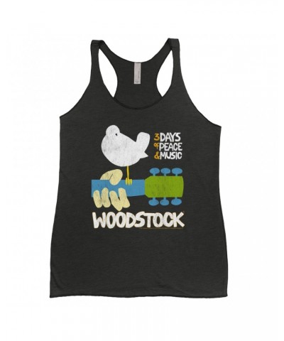 Woodstock Ladies' Tank Top | 3 Days Of Peace And Music Shirt $10.71 Shirts