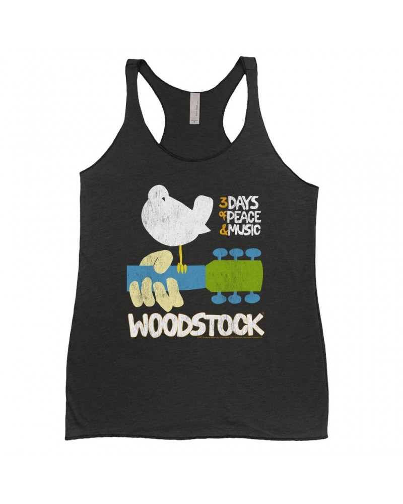 Woodstock Ladies' Tank Top | 3 Days Of Peace And Music Shirt $10.71 Shirts