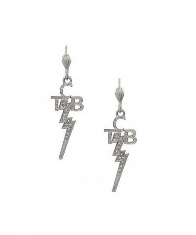 Elvis Presley Lowell Hays Sterling Silver Plated Crystal TCB Earrings $32.40 Accessories