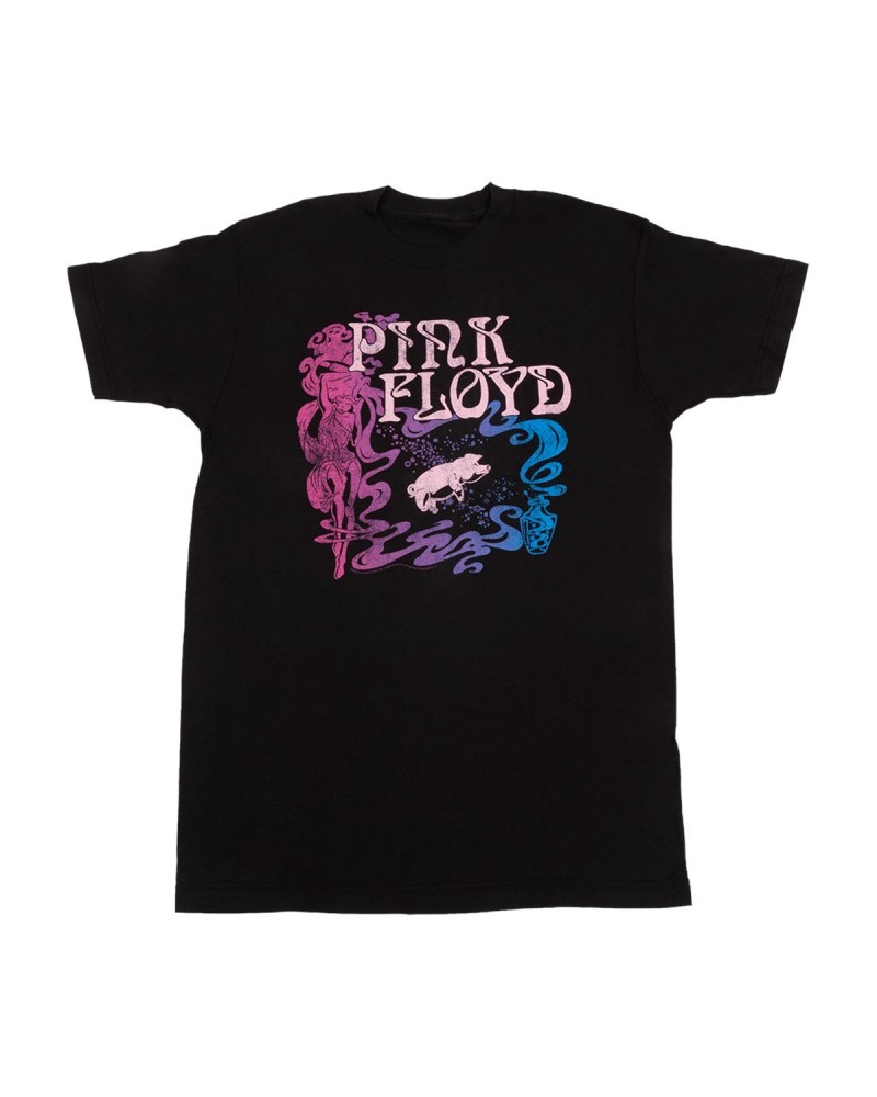 Pink Floyd Psychedelic Genie in a Bottle Pig T-shirt $11.25 Shirts