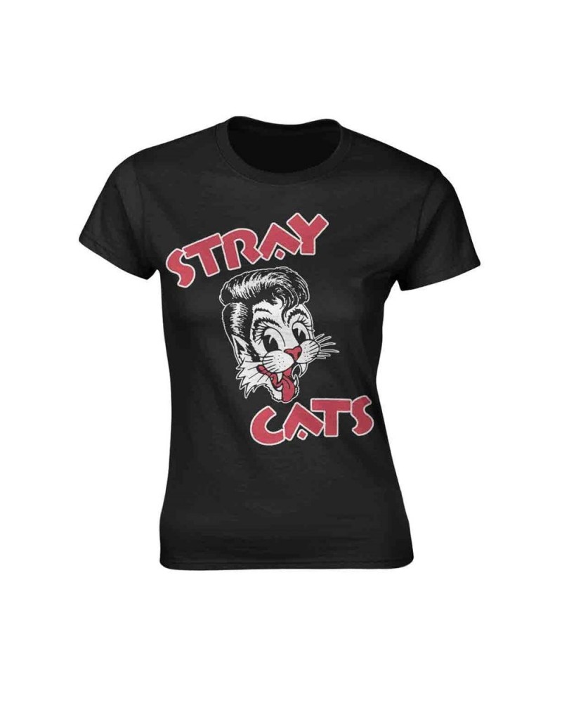 Stray Cats Women's T Shirt - Cat Logo $13.98 Shirts