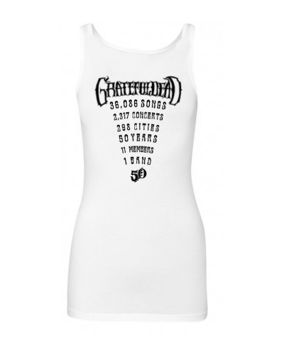 Grateful Dead Women's 50th Concert Tank (White) $6.12 Shirts