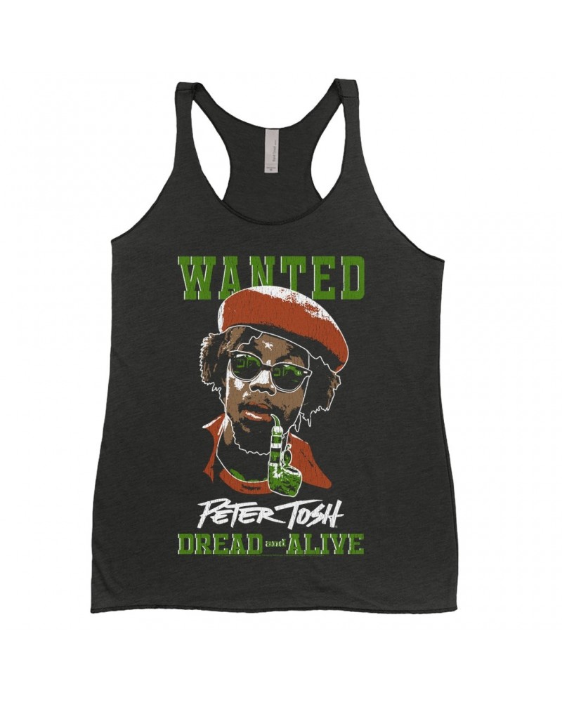 Peter Tosh Ladies' Tank Top | Wanted Dread And Live Shirt $8.97 Shirts