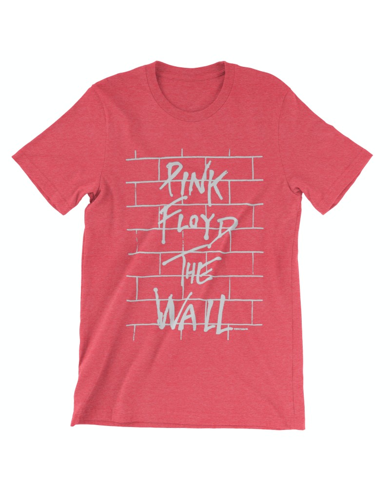 Pink Floyd Women's Red Wall T-Shirt $7.23 Shirts