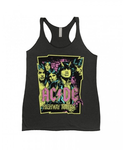 AC/DC Ladies' Tank Top | Highway To Hell Neon Design Shirt $9.55 Shirts