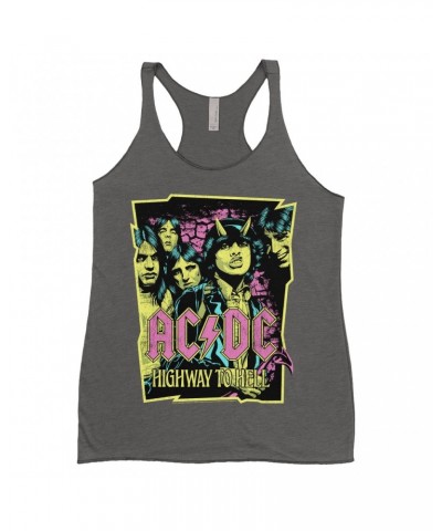 AC/DC Ladies' Tank Top | Highway To Hell Neon Design Shirt $9.55 Shirts