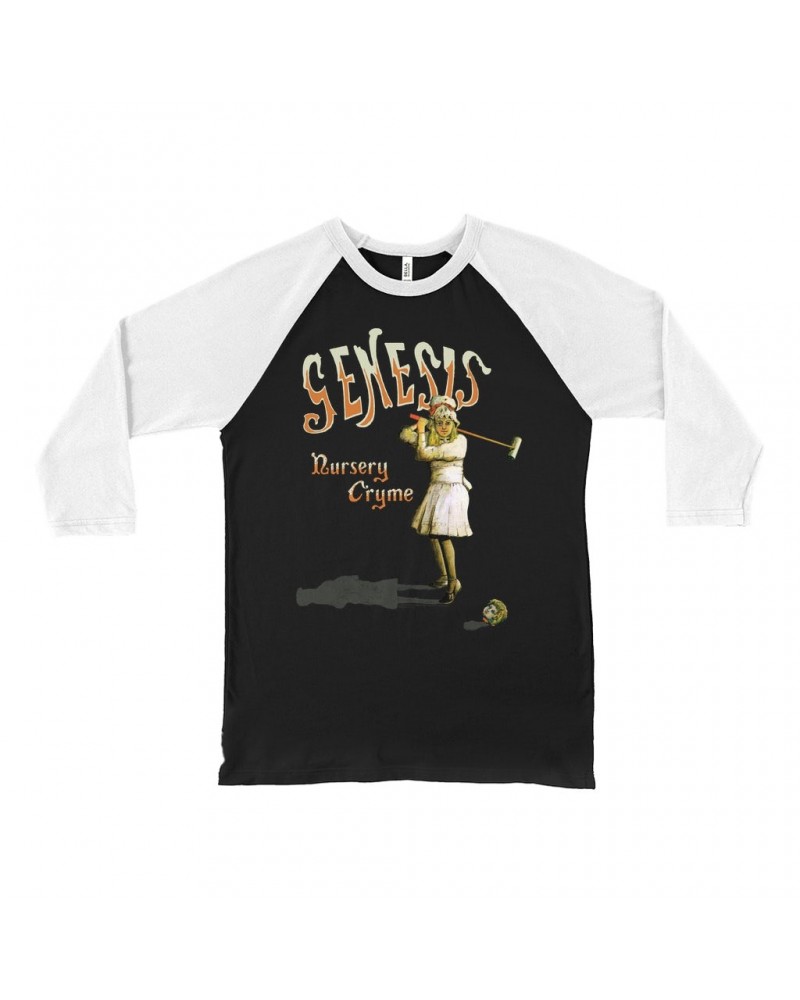 Genesis 3/4 Sleeve Baseball Tee | Nursery Cryme Album Shirt $11.98 Shirts